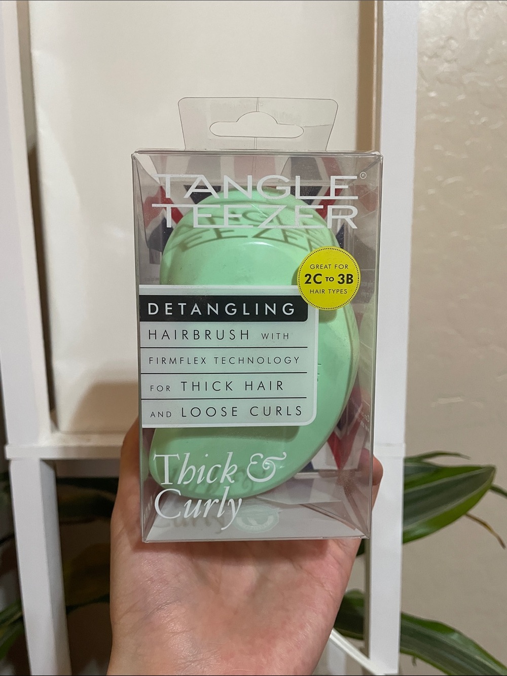 Tangle Teezer Thick & Curly Detangling Hairbrush - Mint